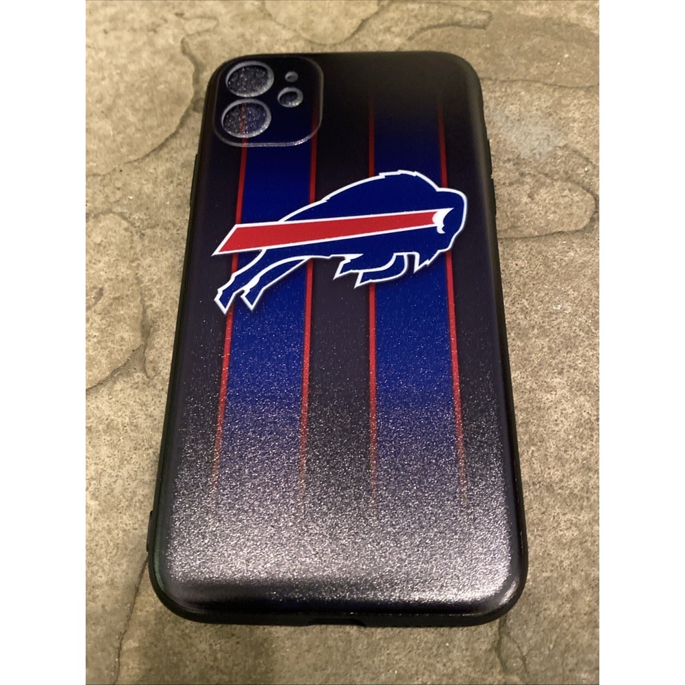 Buffalo Bills iPhone 11 Case Black Blue Logo Hard Shell Protective‎ Cover